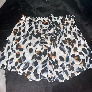 Cheetah print shorts